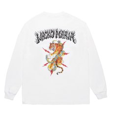 画像1: WACKO MARIA/TIM LEHI / WASHED HEAVY WEIGHT LONG SLEEVE T-SHIRT（WHITE）［プリント長袖T-25秋冬］ (1)