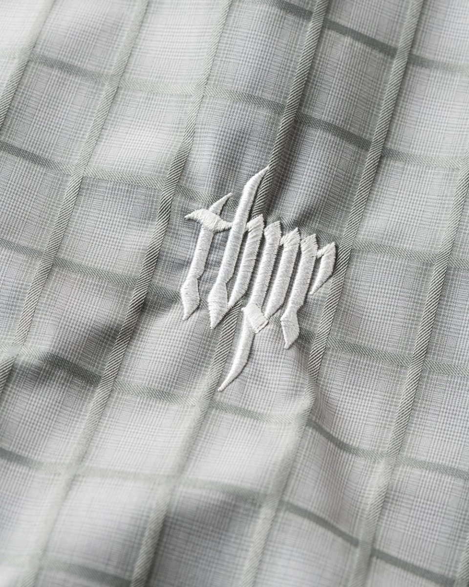 画像5: TIGHTBOOTH/PLAID LIGHT SWING TOP（Grey）［チェックライトスウィングトップ-25秋冬］ (5)