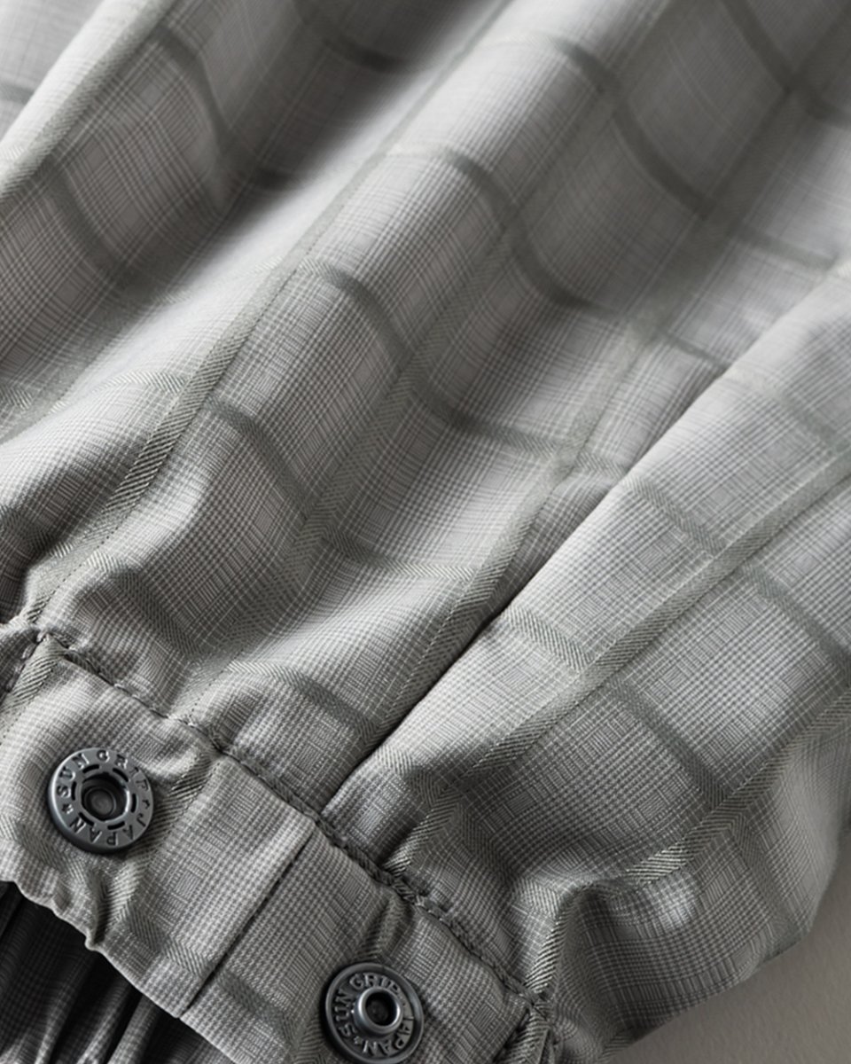 画像7: TIGHTBOOTH/PLAID LIGHT SWING TOP（Grey）［チェックライトスウィングトップ-25秋冬］ (7)