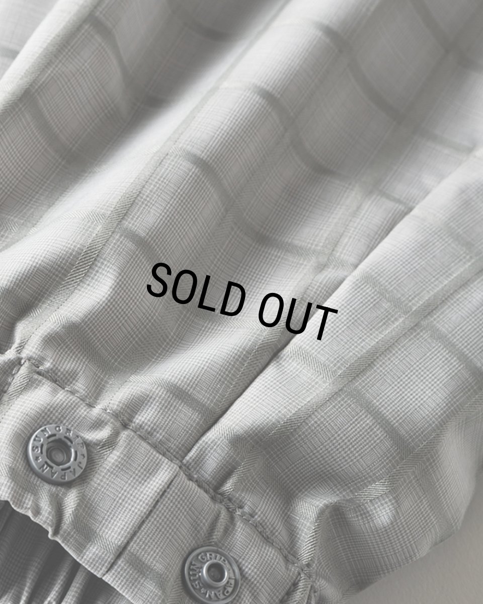 画像7: TIGHTBOOTH/PLAID LIGHT SWING TOP（Grey）［チェックライトスウィングトップ-25秋冬］ (7)