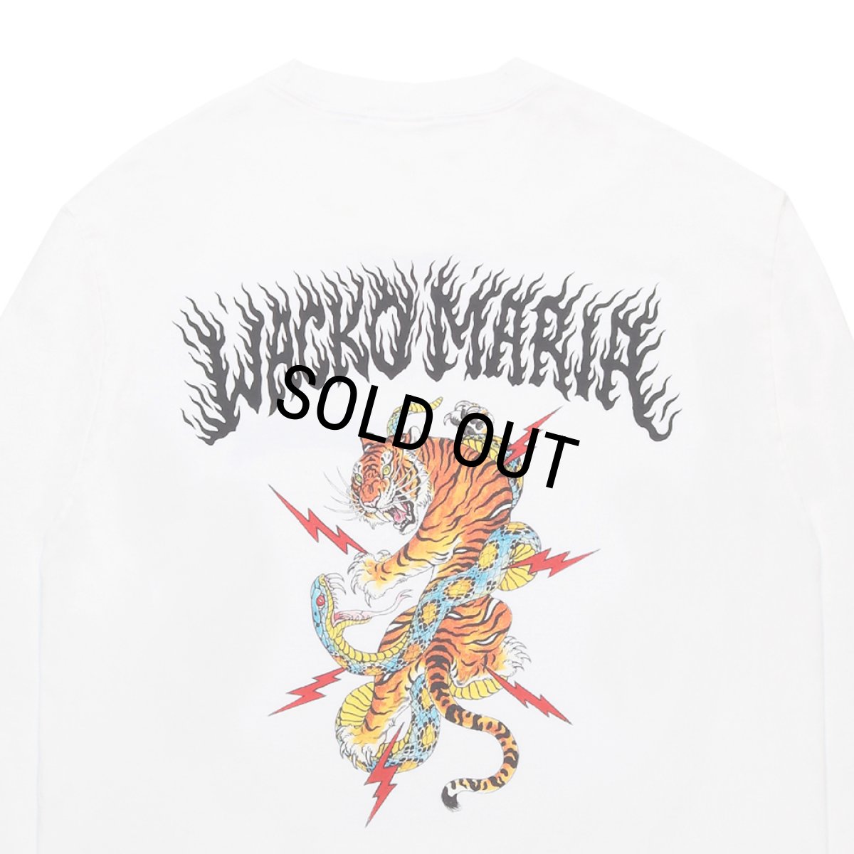 画像4: WACKO MARIA/TIM LEHI / WASHED HEAVY WEIGHT LONG SLEEVE T-SHIRT（WHITE）［プリント長袖T-25秋冬］ (4)