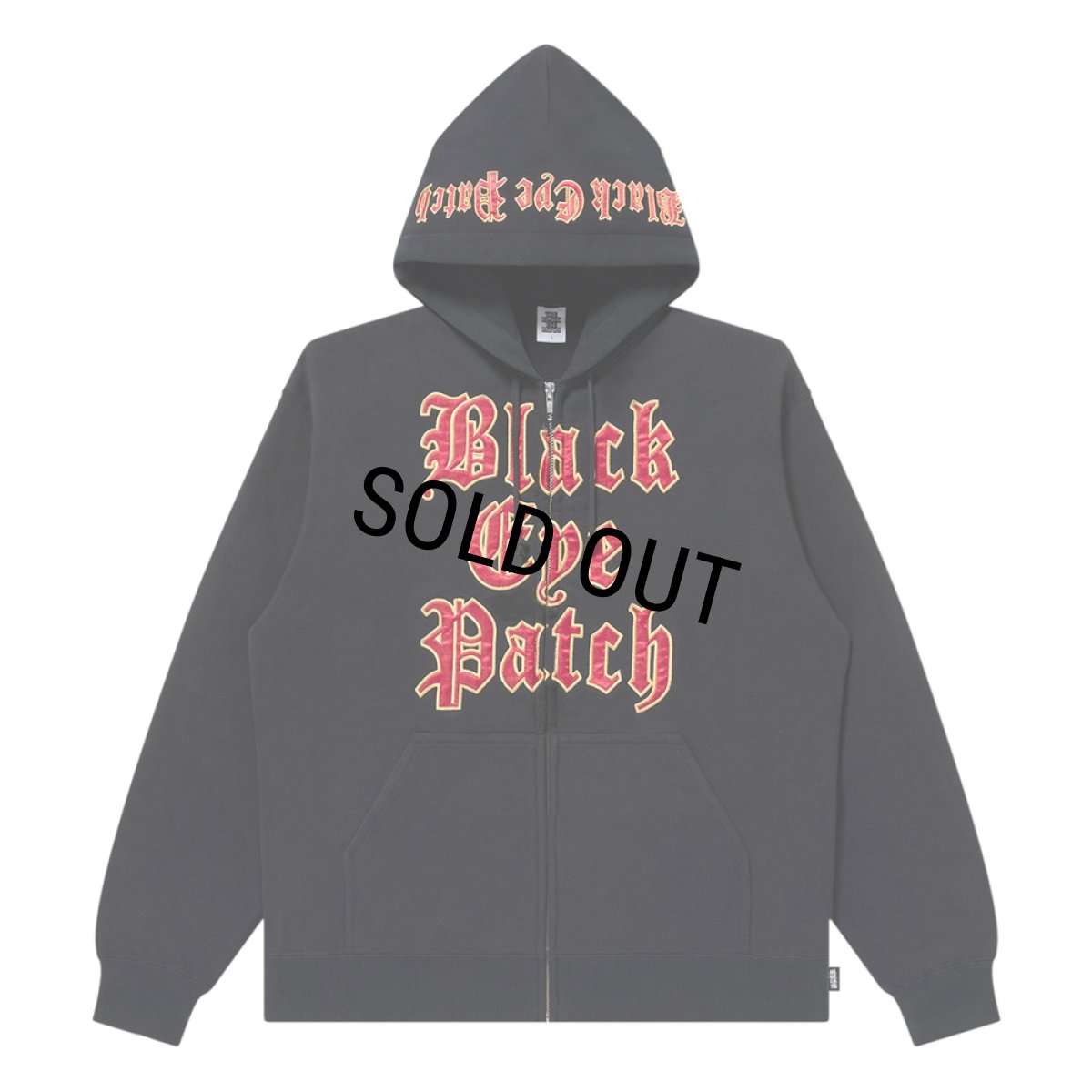 画像1: BlackEyePatch/STACKED OE LOGO ZIP HOODIE（BLACK） (1)