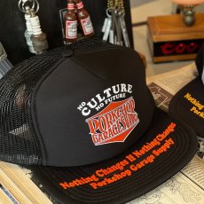画像6: PORKCHOP/WAVE LOGO MESH CAP（BLACK）［ウェーブロゴメッシュキャップ-25秋冬］ (6)