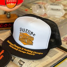 画像7: PORKCHOP/WAVE LOGO MESH CAP（WHITE/BLACK）［ウェーブロゴメッシュキャップ-25秋冬］ (7)