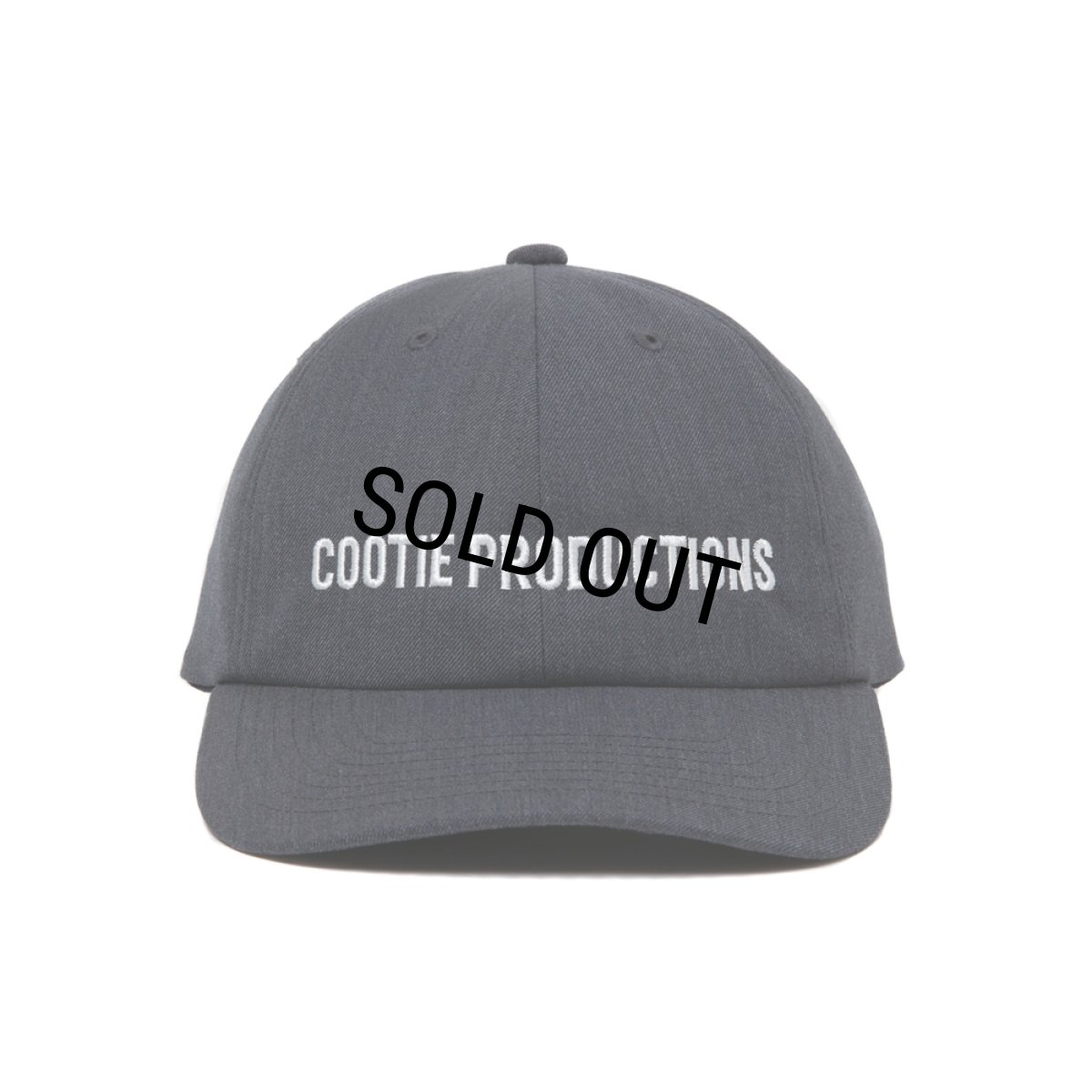 画像1: COOTIE PRODUCTIONS/T/W Saxony 6 Panel Cap（Gray）［6パネルキャップ-25秋冬］ (1)