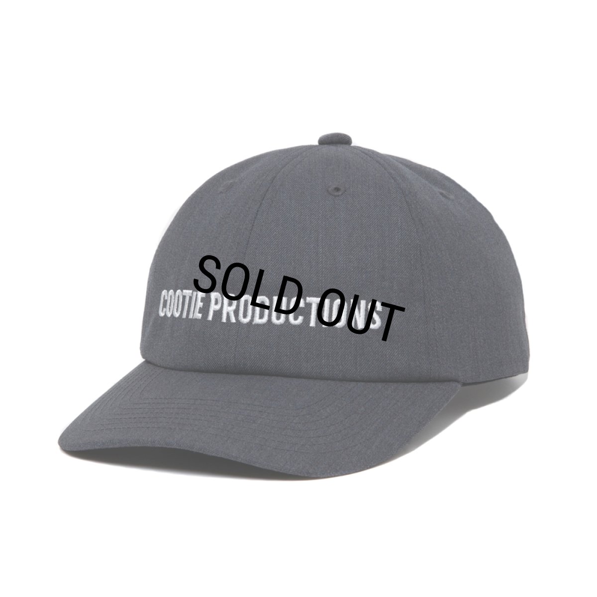 画像3: COOTIE PRODUCTIONS/T/W Saxony 6 Panel Cap（Gray）［6パネルキャップ-25秋冬］ (3)