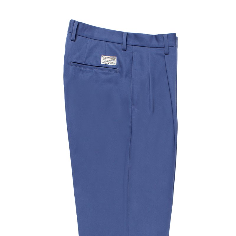 画像3: WACKO MARIA/DOUBLE PLEATED CHINO TROUSERS（BLUE）［ツータックチノトラウザース-25秋冬］