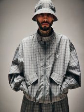 画像12: TIGHTBOOTH/PLAID LIGHT SWING TOP（Grey）［チェックライトスウィングトップ-25秋冬］ (12)