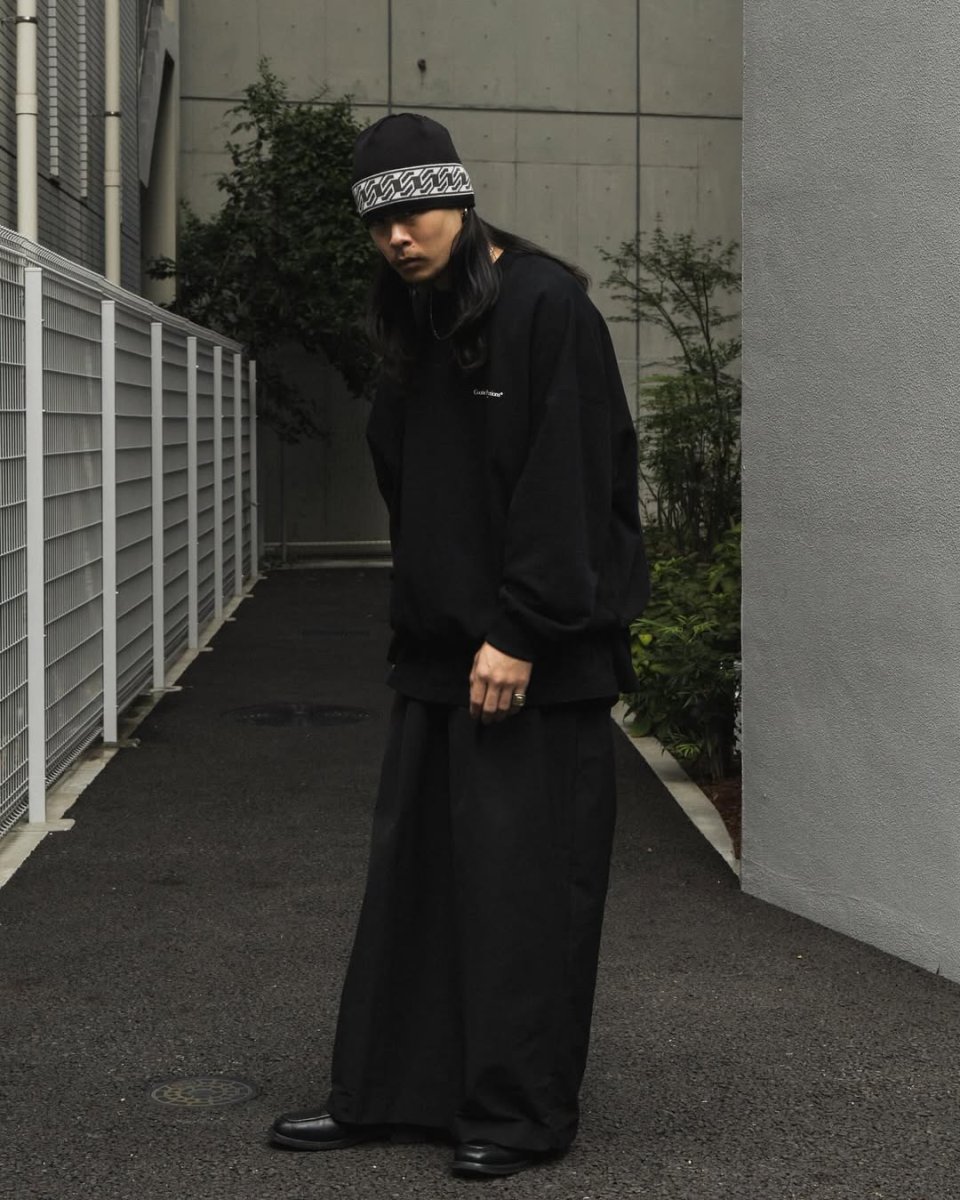 画像3: COOTIE PRODUCTIONS/Jacquard Cuffless Beanie（Black）［ジャガードカフレスビーニー-25秋冬］ (3)