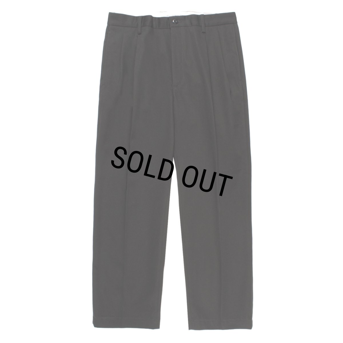 画像2: WACKO MARIA/DOUBLE PLEATED CHINO TROUSERS（BLACK）［ツータックチノトラウザース-25秋冬］ (2)