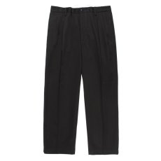 画像2: WACKO MARIA/DOUBLE PLEATED CHINO TROUSERS（BLACK）［ツータックチノトラウザース-25秋冬］ (2)