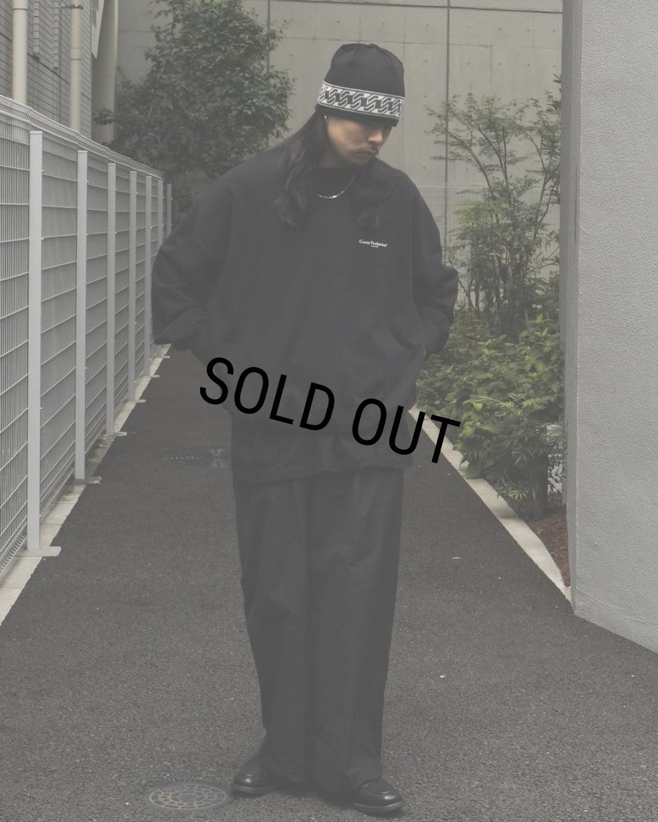 画像2: COOTIE PRODUCTIONS/Jacquard Cuffless Beanie（Black）［ジャガードカフレスビーニー-25秋冬］ (2)