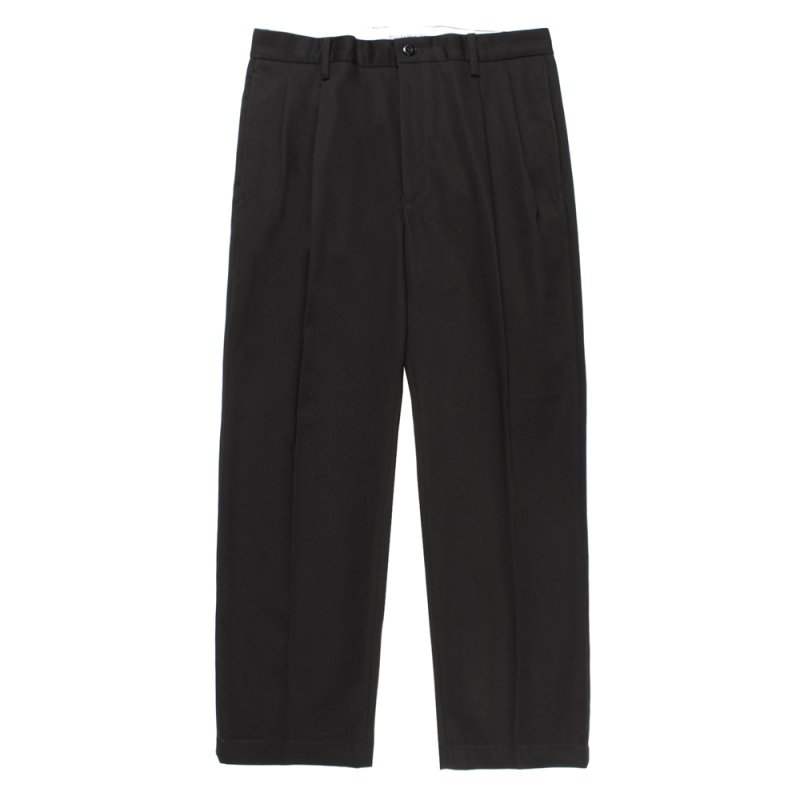 画像2: WACKO MARIA/DOUBLE PLEATED CHINO TROUSERS（BLACK）［ツータックチノトラウザース-25秋冬］