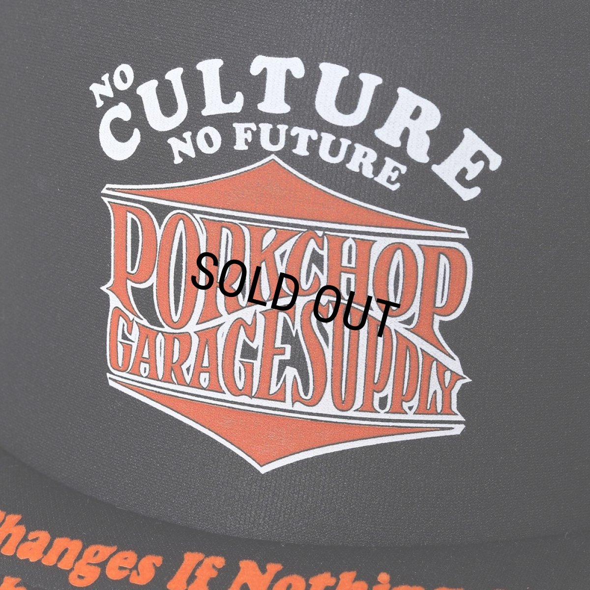 画像4: PORKCHOP/WAVE LOGO MESH CAP（BLACK）［ウェーブロゴメッシュキャップ-25秋冬］ (4)