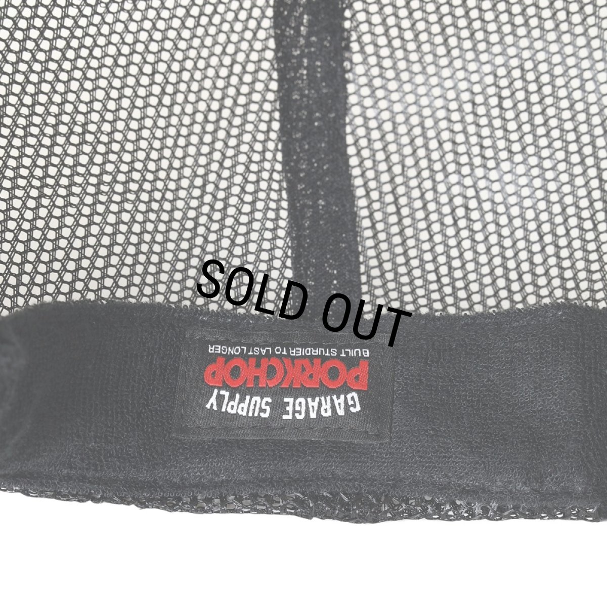 画像5: PORKCHOP/WAVE LOGO MESH CAP（BLACK）［ウェーブロゴメッシュキャップ-25秋冬］ (5)