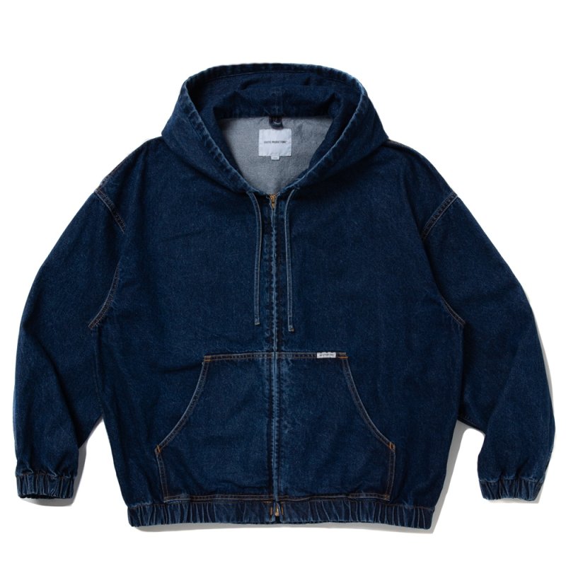 画像1: COOTIE PRODUCTIONS/12.5oz Denim Zip Up Hooded Jacket（Indigo Fade）［デニムジップアップフーデッドJKT-25秋冬］