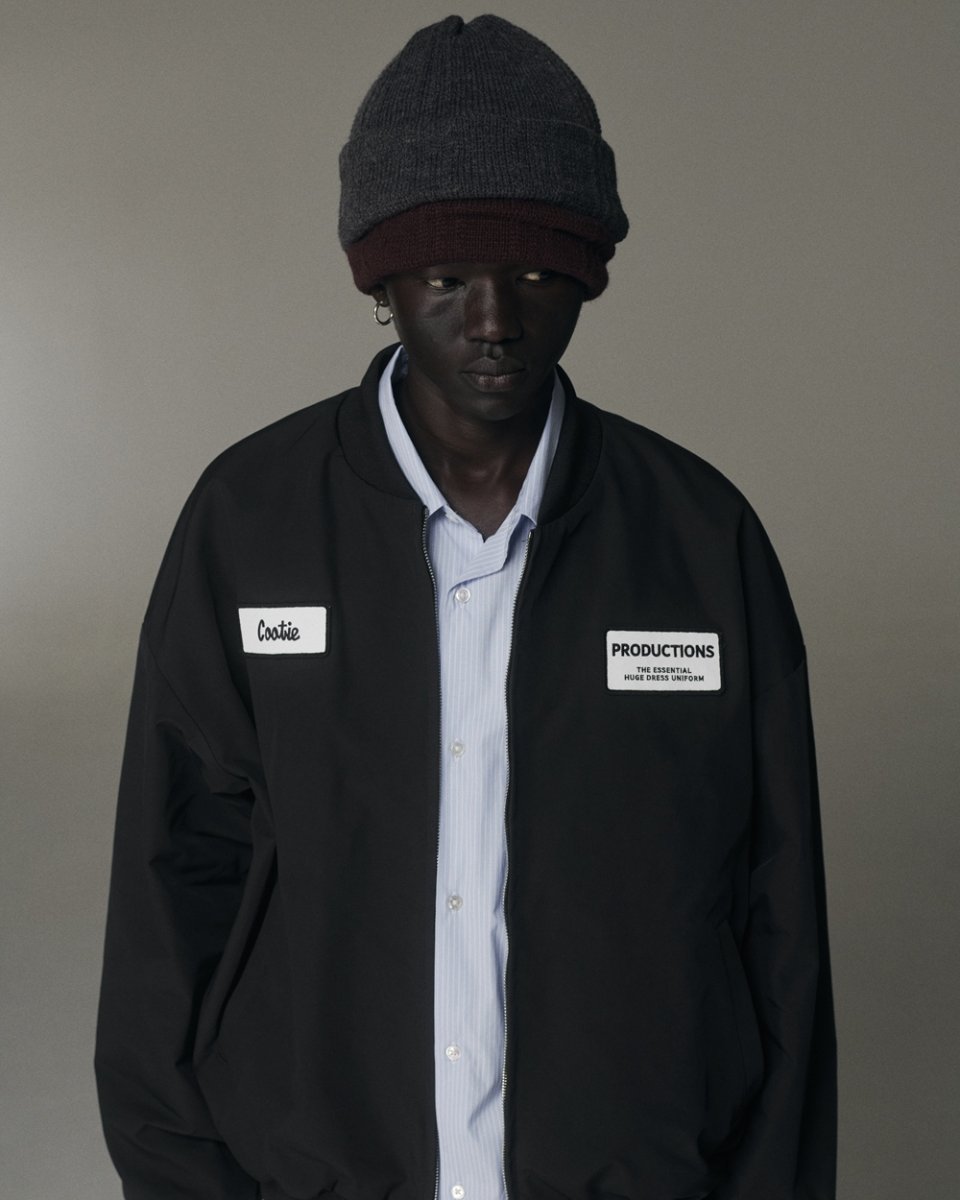 画像8: COOTIE PRODUCTIONS/Polyester Ox Work Blouson（Black）［ポリエステルオックスワークブルゾン-25秋冬］ (8)