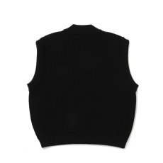 画像2: COOTIE PRODUCTIONS/Rib Stitch Tilden Knit Vest（Black）［チルデンニットベスト-25秋冬］ (2)