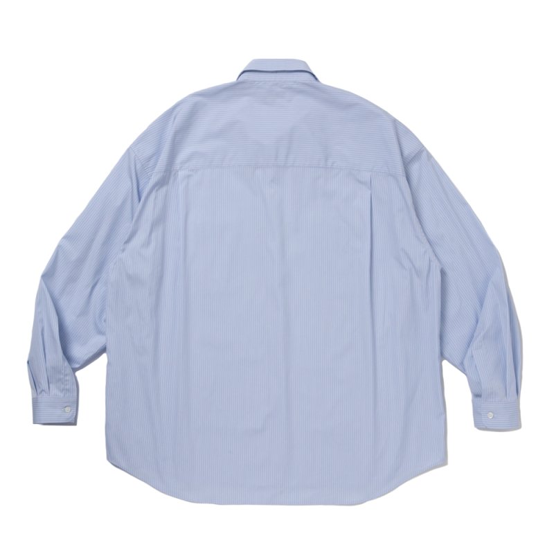 画像2: COOTIE PRODUCTIONS/Stripe Broad L/S Shirt（Saxe）［ストライプブロードシャツ-25秋冬］
