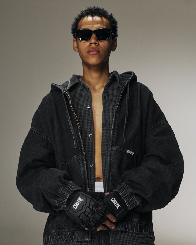 COOTIE PRODUCTIONS/12.5oz Denim Zip Up Hooded Jacket（Indigo Fade