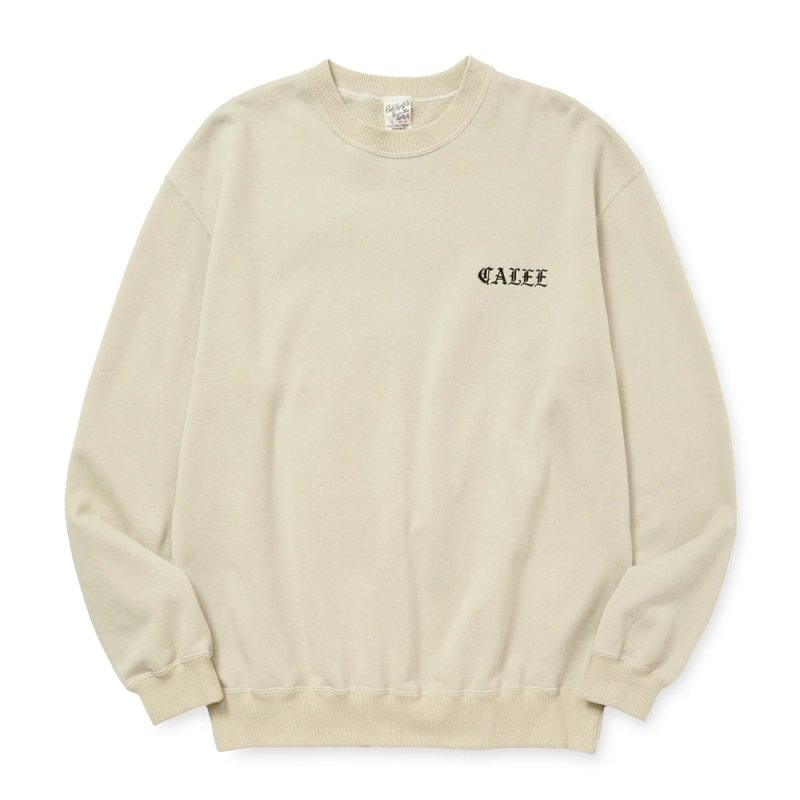 画像1: CALEE/SYNDICATE RETRO WESTERN GIRL CREW NECK SW（Lt. BEIGE）［クルーネックスウェット-25秋冬］