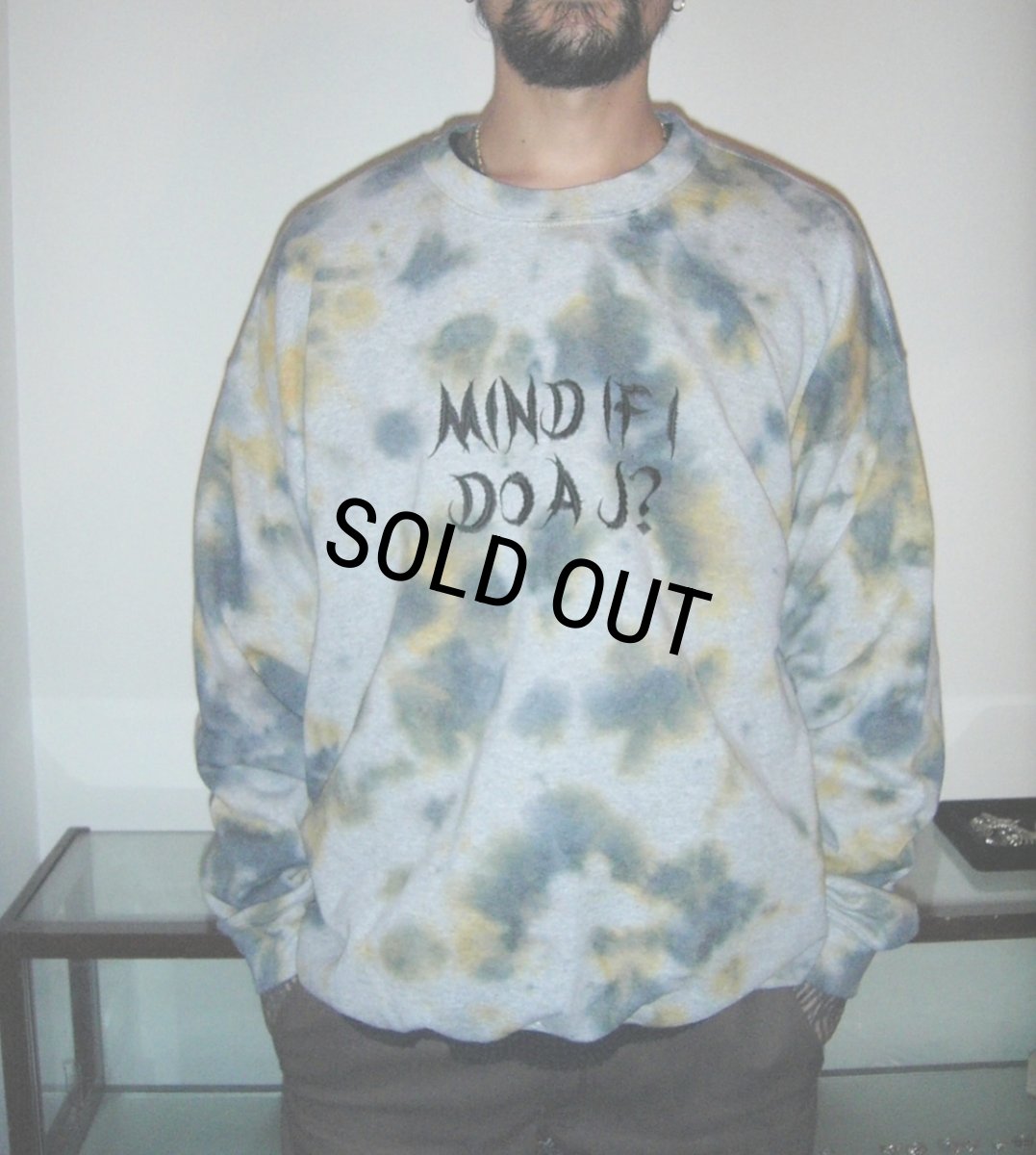 画像3: exodus/Mind If i Do a J ? TIE DYE SWEAT（GREY/YELLOW）［タイダイクルーネックスウェット-25秋冬］ (3)
