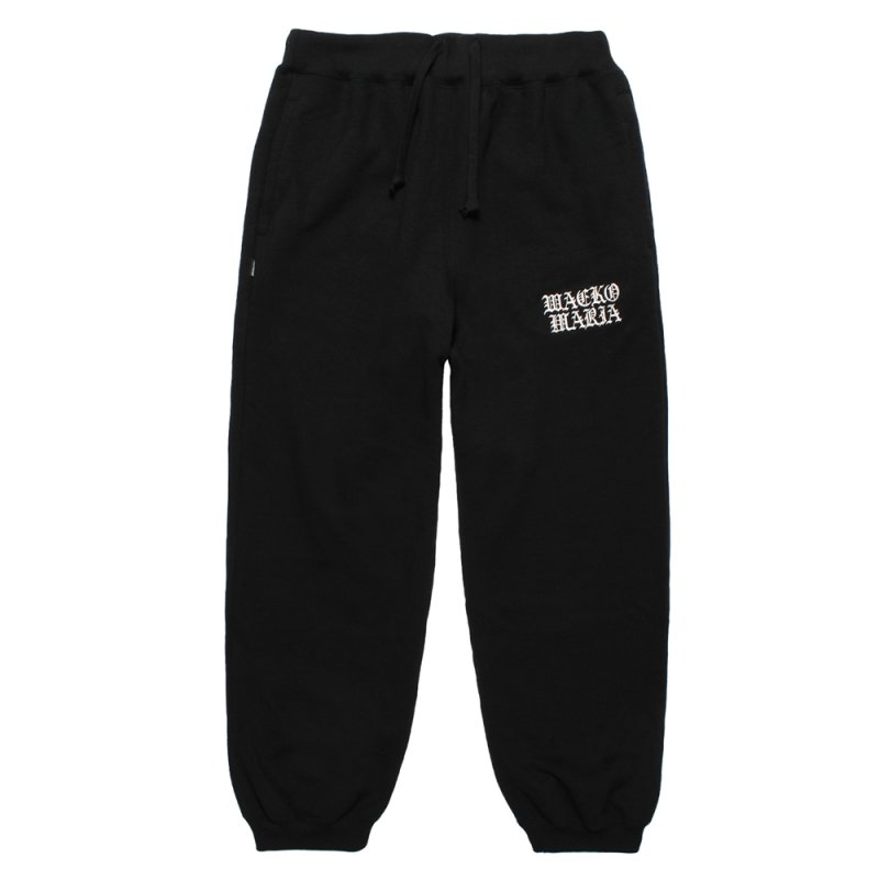 画像1: WACKO MARIA/HEAVY WEIGHT SWEAT PANTS（BLACK）［スウェットパンツ-25秋冬］
