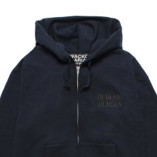 画像3: WACKO MARIA/HEAVY WEIGHT ZIP UP HOODED SWEAT SHIRT（NAVY）［ジップアップパーカー-25秋冬］ (3)