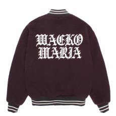 画像2: WACKO MARIA/WOOL MOHAIR VARSITY JACKET（DARK PURPLE）［ウールモヘアヴァーシティJKT-25秋冬］ (2)