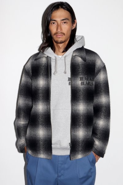 画像3: WACKO MARIA/WOOL OMBRE CHECK 50'S JACKET（OFF WHITE）［ウールオンブレチェック50'S JKT-25秋冬］