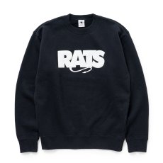 画像1: RATS/BOX LOGO SWEAT（BLACK）［ボックスロゴスウェット-25秋冬］ (1)