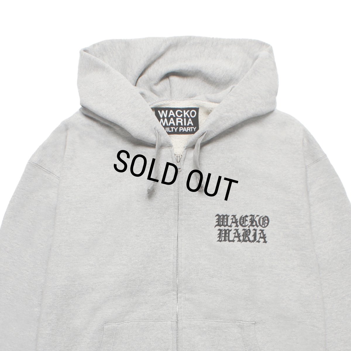 画像3: WACKO MARIA/HEAVY WEIGHT ZIP UP HOODED SWEAT SHIRT（GRAY）［ジップアップパーカー-25秋冬］ (3)