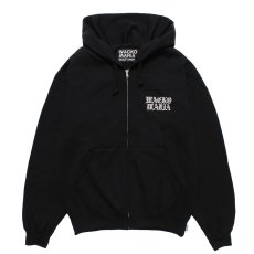 画像1: WACKO MARIA/HEAVY WEIGHT ZIP UP HOODED SWEAT SHIRT（BLACK）［ジップアップパーカー-25秋冬］ (1)