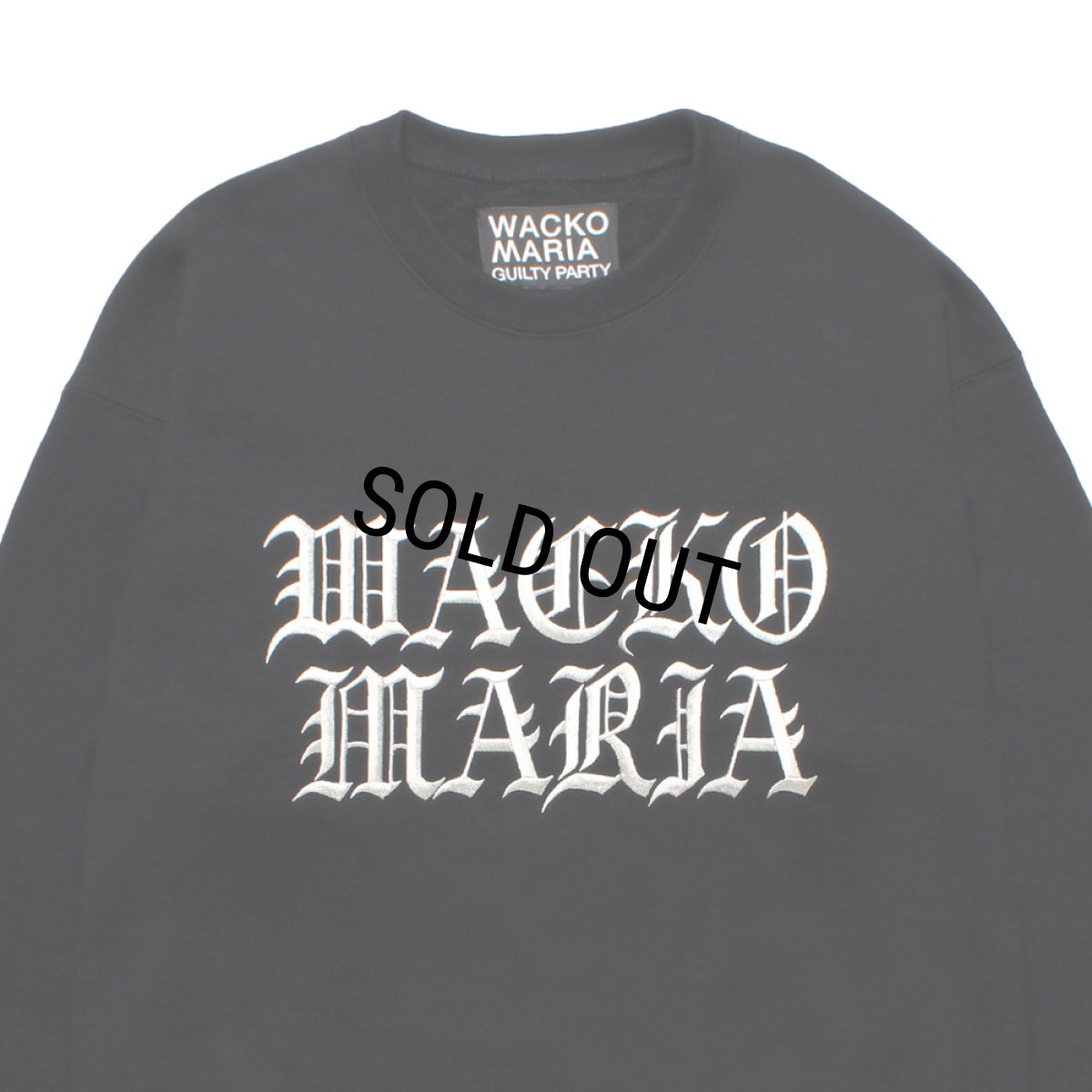 画像2: WACKO MARIA/HEAVY WEIGHT SWEAT SHIRT（BLACK）［クルーネックスウェット-25秋冬］ (2)