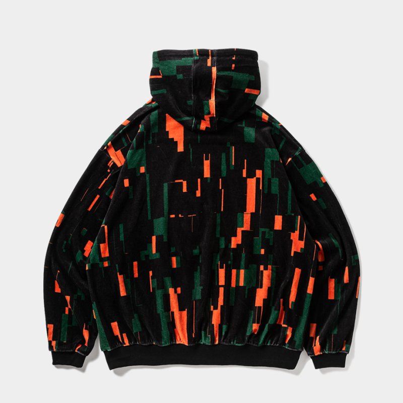 画像2: TIGHTBOOTH/NOISE VELOUR HOODIE（Noise）［ノイズベロアフーディー-25秋冬］