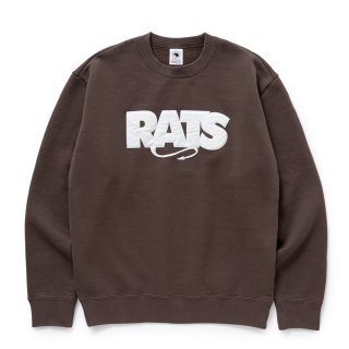 完全最終値下げ!RATS BIG LOGO SWEAT GRAY 直営店完売 RATS/BOX LOGO SWEAT（BROWN）［ボックスロゴスウェット-25秋冬］ - JONAS