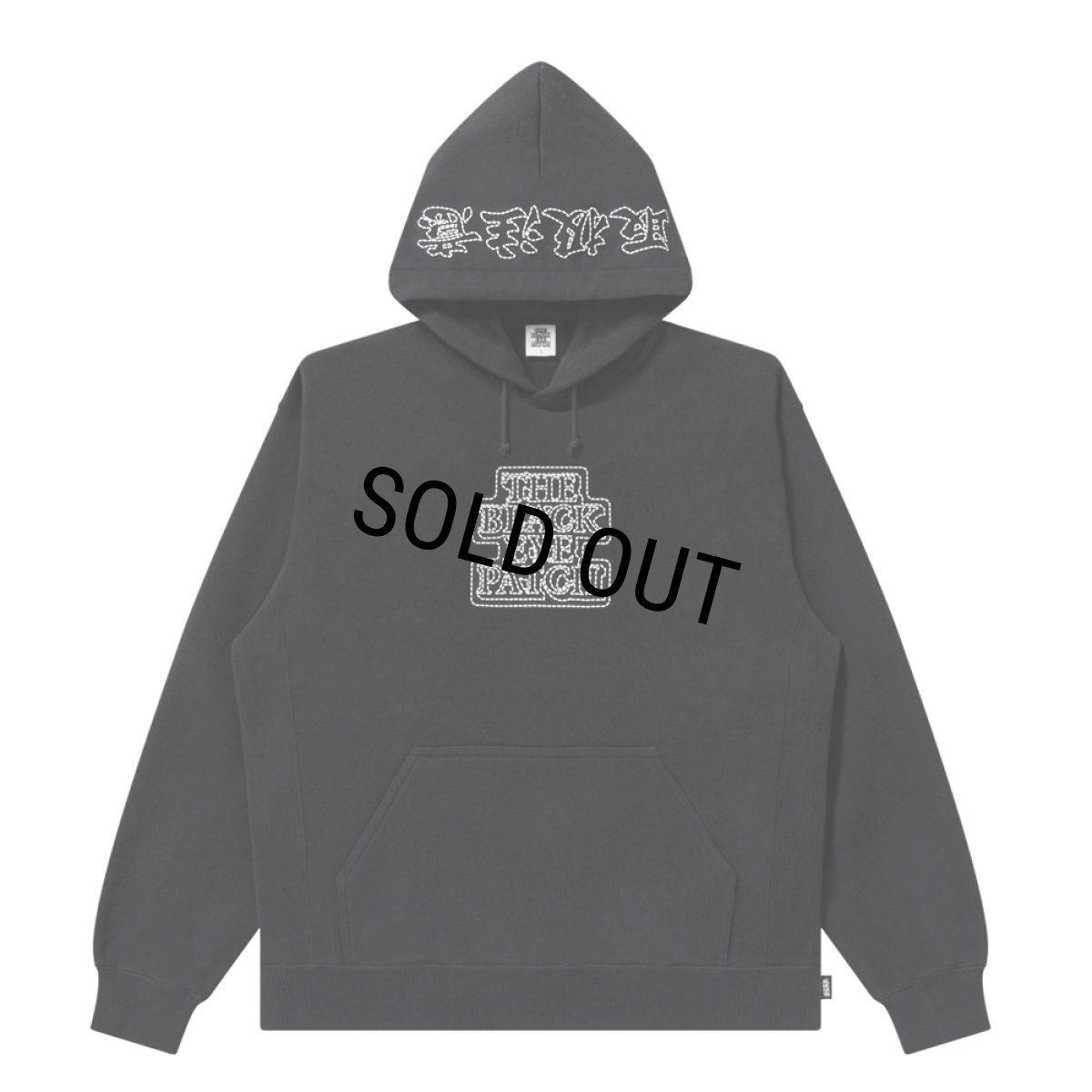 画像1: BlackEyePatch/STITCH PRINTED OG LABEL HOODIE（BLACK） (1)