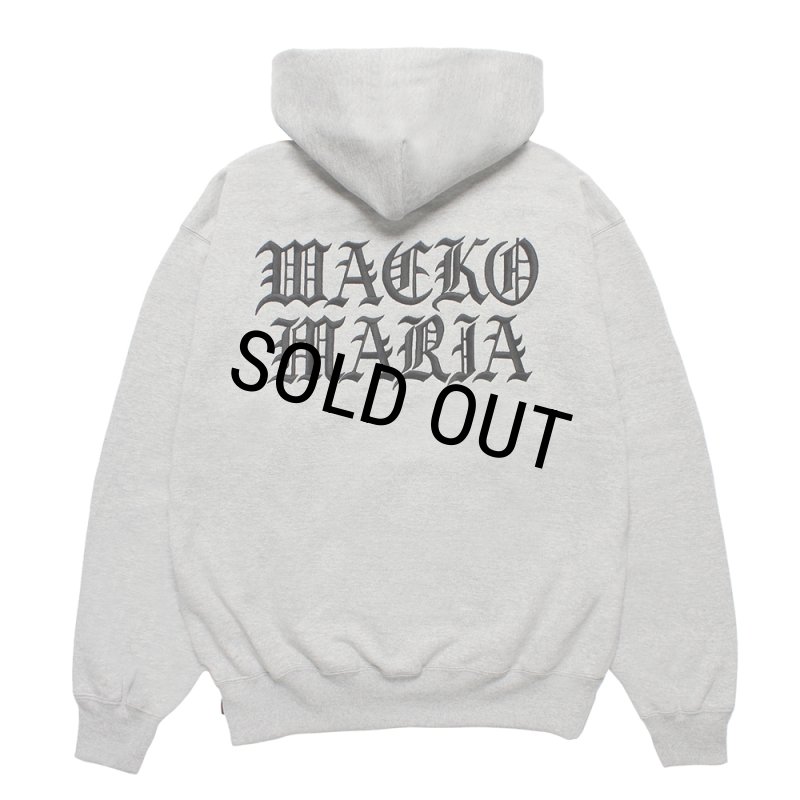 WACKO MARIA/HEAVY WEIGHT ZIP UP HOODED SWEAT SHIRT（GRAY）［ジップ