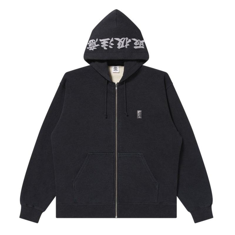 画像1: BlackEyePatch/REFLECTOR EMBROIDERED SMALL HWC ZIP HOODIE（BLACK）