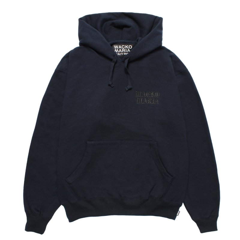 画像1: WACKO MARIA/HEAVY WEIGHT HOODED SWEAT SHIRT（NAVY）［プルオーバーパーカー-25秋冬］