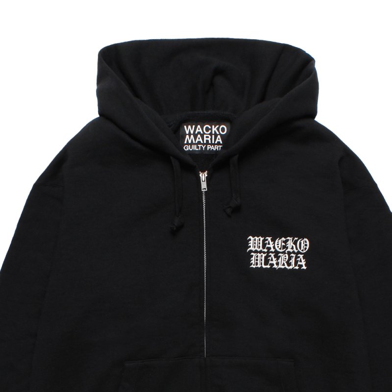 画像3: WACKO MARIA/HEAVY WEIGHT ZIP UP HOODED SWEAT SHIRT（BLACK）［ジップアップパーカー-25秋冬］