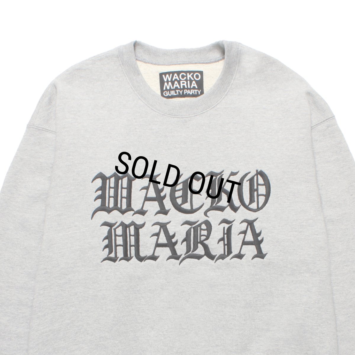 画像2: WACKO MARIA/HEAVY WEIGHT SWEAT SHIRT（GRAY）［クルーネックスウェット-25秋冬］ (2)