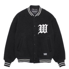 画像1: WACKO MARIA/WOOL MOHAIR VARSITY JACKET（BLACK）［ウールモヘアヴァーシティJKT-25秋冬］ (1)