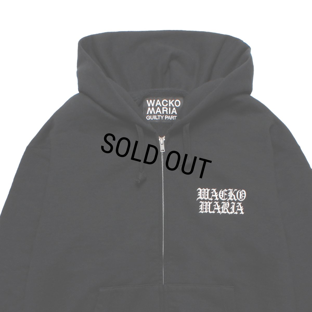 画像3: WACKO MARIA/HEAVY WEIGHT ZIP UP HOODED SWEAT SHIRT（BLACK）［ジップアップパーカー-25秋冬］ (3)