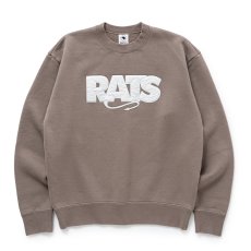 画像1: RATS/BOX LOGO SWEAT（KHAKI）［ボックスロゴスウェット-25秋冬］ (1)