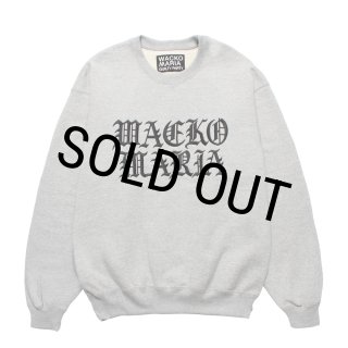 WACKO MARIA/HEAVY WEIGHT SWEAT SHIRT（GRAY）［クルーネック