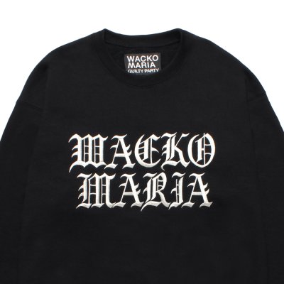 画像2: WACKO MARIA/HEAVY WEIGHT SWEAT SHIRT（BLACK）［クルーネックスウェット-25秋冬］