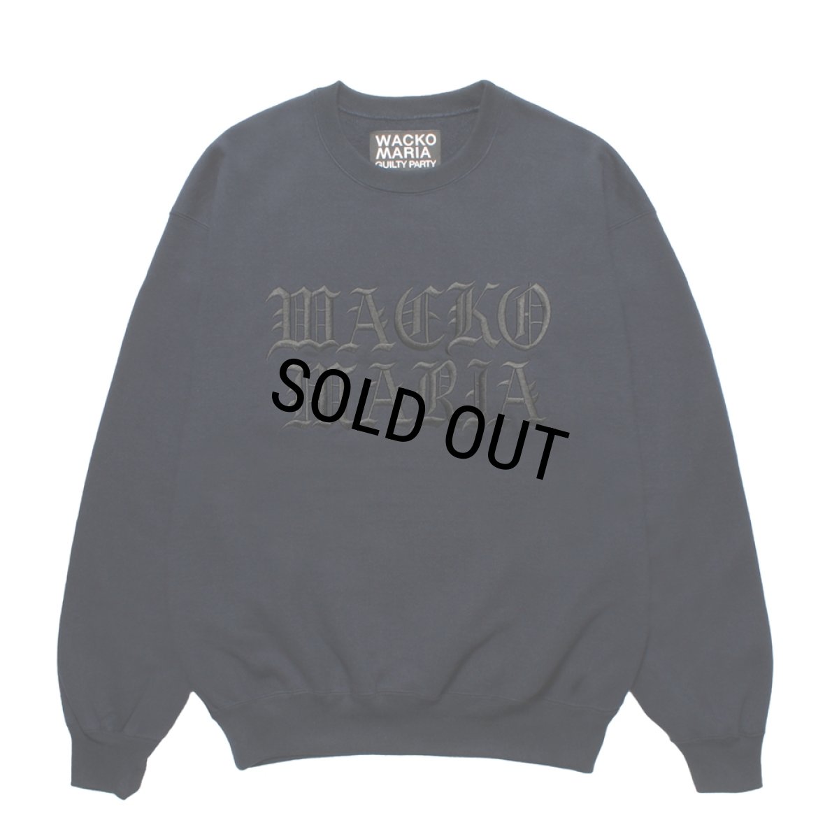 画像1: WACKO MARIA/HEAVY WEIGHT SWEAT SHIRT（NAVY）［クルーネックスウェット-25秋冬］ (1)