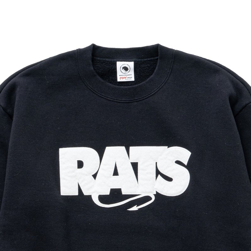画像2: RATS/BOX LOGO SWEAT（BLACK）［ボックスロゴスウェット-25秋冬］