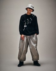 画像3: TIGHTBOOTH/PLAID LIGHT BALLOON PANTS（Grey）［チェックライトバルーンパンツ-25秋冬］ (3)
